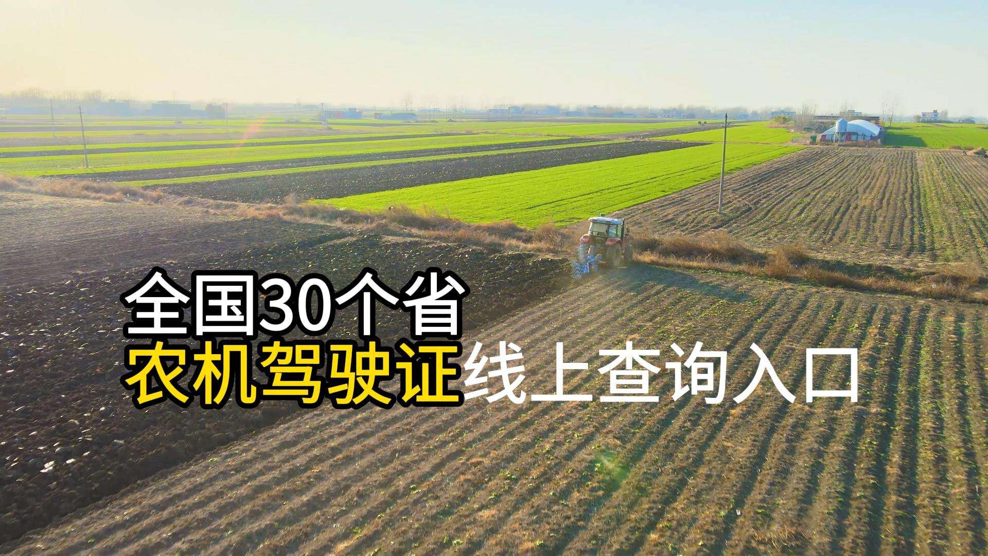 官方入口汇总丨农机驾驶证能线上自助查询吗？